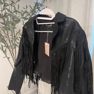 Kittenish fridge faux leather jacket